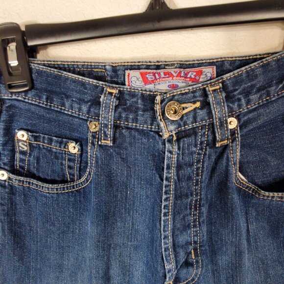 VTG Silver Jeans Co. womens Denim Straight Leg Jeans 29/34 Made In Canada Y2K - Picture 12 of 16